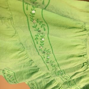 Light green hippie skirt